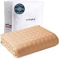 YnM King Size Weighted Blanket for Adults (88x104 Inches, 40 Pounds, Terracotta), Exclusive Smallest Compartments with Glass Beads, Heavy Bed Blanket for Two Persons of 240~390lbs on Queen or King Bed