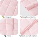 HOSUKKO Weighted Blanket - 7 lbs Pink Heavy Blanket - Breathable Blanket(41 * 60 inches, 7 lbs)