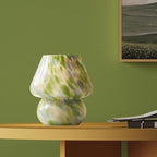 Dawnwake Mushroom Lamp Table Lamp for Bedroom,Small Desk Bedside Lamps for Living Room,Mushroom Decor Cute Mini Modern Mid Century Lamps for Night Stands,Aesthetic Home Living Room Decor(Green)