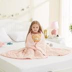 L'AGRATY Weighted Blanket - 36"x48" 3lbs Microfiber Material with Glass Beads Small Blanket for All-Season Summer Fall Winter Soft Thick