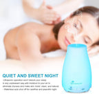 Diffuserlove 2 Pack 200ml Essential Oil Diffuser Ultrasonic Aromatherapy Diffuser Cool Mist Humidifiers with 7 Color LED Lights & Waterless Auto Shut-Off for Home Office Kitchen Bedroom