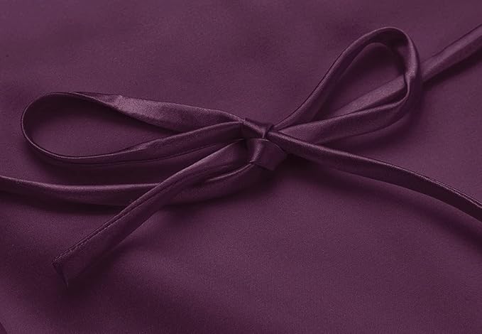 Women's Satin Short Robe Bridesmaid Bride Wedding Party Robes Silky Sleepwear Loungewear