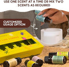 Folkulture Summer Essential Oil Set of 6 | Lemon Essential Oils for Diffusers for Home, Humidifiers, Aromatherapy | Citrus, Coconut, Fragrance Oil for Diffuser, Candle, Soap Making - Summer Vibes