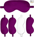 Sleep Masks 5PACK Silk Eyes Cover Satin Eye Mask Silky Blackout Soft Blindfold Sleeping Eyeshades Covers Bridesmaid Gifts