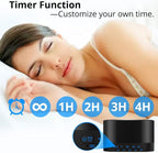 Magicteam Sound White Noise Machine with 20 Non Looping Natural Soothing Sounds and Memory Function 32 Levels of Volume Powered by AC or USB and Sleep Sound Timer Therapy for Baby Kids Adults