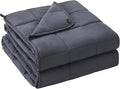 yescool Weighted Blanket for Adults (17 lbs, 60" x 80",Grey) Cooling Heavy Blanket for Sleeping Perfect for 160-180 lbs, Queen Size Breathable Blanket with Premium Glass Bead, Machine Washable