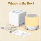 Easysleep Sound Machine Baby White Noise Machine for Sleeping,Toddler Sleep Trainer with 30 Soothing Sounds 12 Night Light,Timers, App Remote Control,Night Light Sleep Machine for Nursery Kid