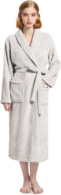 Plush Soft Robes for Women, Premium Fleece Womens Robe Cozy Warm Bathrobe