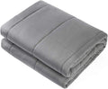 Waowoo Weighted Blanket (4lbs 36"x48") for Restful Sleep, Premium Material with Glass Beads (Dark Gery)