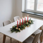 12-Pack Red Taper Candles, 10 Inch Unscented Dripless Candlesticks, Long-Lasting Burn Time of 7-8 Hours, Perfect for Christmas Home Décor Wedding Dinner