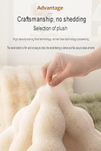 KXCR Soft Bedroom Rug Faux Fur Living Room Fluffy Area Carpet Home Decor Floor Mat Fluffy Plush Carpets Bedside Rugs for Kids Room Decoration (Color : White, Size : 50X80cm)