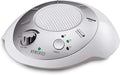 Homedics SoundSleep White Noise Sound Machine, Silver, Small Travel Size with 6 Relaxing Nature Sounds, Portable Therapy for Home, Office, Nursery, Auto-Off Timer