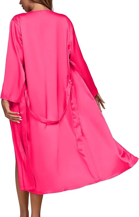 OPOIPIN Women's 3 Piece Pajama Set Sexy Cami Top and Shorts with Robe Sleepwear Loungewear Set