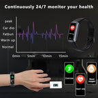 Fitness Tracker with Heart Rate/Blood Oxygen/Sleep Monitor, 20+ Sports Modes Smart Watches for Women/Men, Activity & Step Tracker Smart Watch for Android/iOS Phones