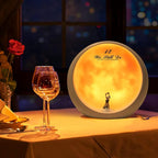 mamre Moon Mood Lamp Unique Anniversary Marriage Valentines Day Gift Ideas Art Decoration, White Holy Wedding Under Full Moon