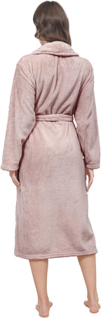 Plush Soft Robes for Women, Premium Fleece Womens Robe Cozy Warm Bathrobe
