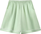 Girls & Womens Satin Pajamas Set, Silk Button-Down Sleepwear 2 Piece Nightwear, 3 Years - Women XXL