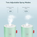 Green Portable Mini Humidifier, 500ml Small Cool Mist USB Desktop Humidifier for Baby Bedroom, Travel, Office, Home - Auto Shut-Off, 2 Mist Modes, Super Quiet