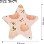 susiyo Plug in Night Light Autumn Pattern Peach Color Pumpkins Cute Star Shape Nightlight for Bedroom Hallway Stairs