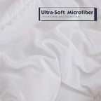 HIG 3pc Down Alternative Comforter Set - All Season Reversible Comforter with Two Shams - Quilted Duvet Insert with Corner Tabs - Box Stitched - Breathable, Soft, Fluffy(King/Cal King, Pure White)