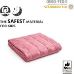 YnM 10lbs Weighted Blanket for Adults,Cotton Heavy Bed Throw Blanket with Cooling Glass Beads for All Season Use, Ideal for ~90lbs (48x72 Inches, Twin/Full, Dark Grey)