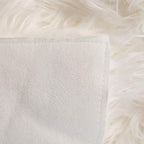 SAFAVIEH Faux Sheep Skin Collection 3' x 5' Ivory FSS115A Silken Glam 2.35-inch Thick Area Rug