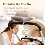 Portable Sound Machine White Noise Machine 40H Powerful Battery 30 Soothing Sounds 4 Timers Memory Function for Baby Kids Adults Sleep Brown Noise Sounds Machine for Home Travel Office