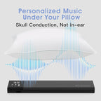 Under Pillow Bone Conduction Speaker for Sleeping – Bluetooth White Noise Sound Machine with Display, 36 Sleep Sounds, Timer, TF Card Support for Side Sleepers and Sleep Difficulties