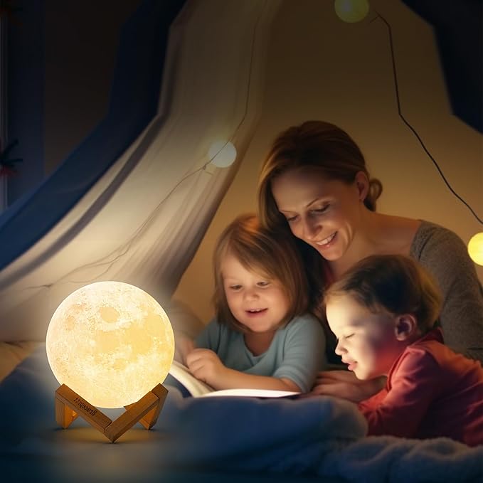 Moon Lamp Galaxy Lamp Upgraded Timing 5.9 Inch 16 Colors 3D Moonlight Galaxy Light,Moon Night Light for Adults,Kids Lamp Moon Gifts for Women Girls Boys Bedroom