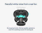 SNOOZ Smart White Noise Machine - Real Fan Inside for Non-Looping Sound, Portable Sleep Aid for Adults, Dogs, Travel, Home, Bedroom, Sleeping, Office Privacy, Therapy, & Baby Registry Essential- Cloud