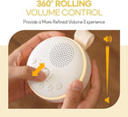 HuBDIC HubiCare White Noise Machine, Portable Sound Machine with 21 Soothing Sleep Sounds, Long-Lasting Battery, Gentle LED Mood Light, Travel-Friendly Sleep Aid for Newborns, Children