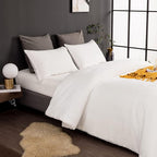 CLOTHKNOW White Velvet Queen Comforter Set White Bedding Comforter Sets Soft White Comforter Queen with 2 x Pillow Cases