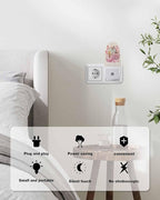 Night Light Plug into Wall, Fall Thanksgiving Day Peach Gray Pumpkins Botanical Leaves Hand Painted Beige Popsicle Shape Night Light LED Nightlight with Light Sensors for Kids Bedroom Hallway