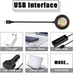 Sunset Ambient Projection Light, LED Multi-Color Night Light, 360° Adjustable, Multiple Mode Settings, Suitable for Photography/Selfies/Parties/Home/Living Room/Bedroom Decoration.