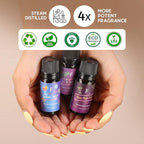 Folkulture Essential Oil for Diffuser for Home | Set of 4 Essential Oils | Aromatherapy Oils, Essential Oils for Candle Making | Essential Oil for Soap Making | Diffuser Oil for Relaxation