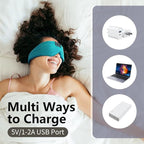 Joythink Sleep Headphones Bluetooth Sleep Mask Silk Kids Children Wireless Headband Headphones for Sleeping Travel Adjustable Sleeping Eye Mask with Thin Speaker