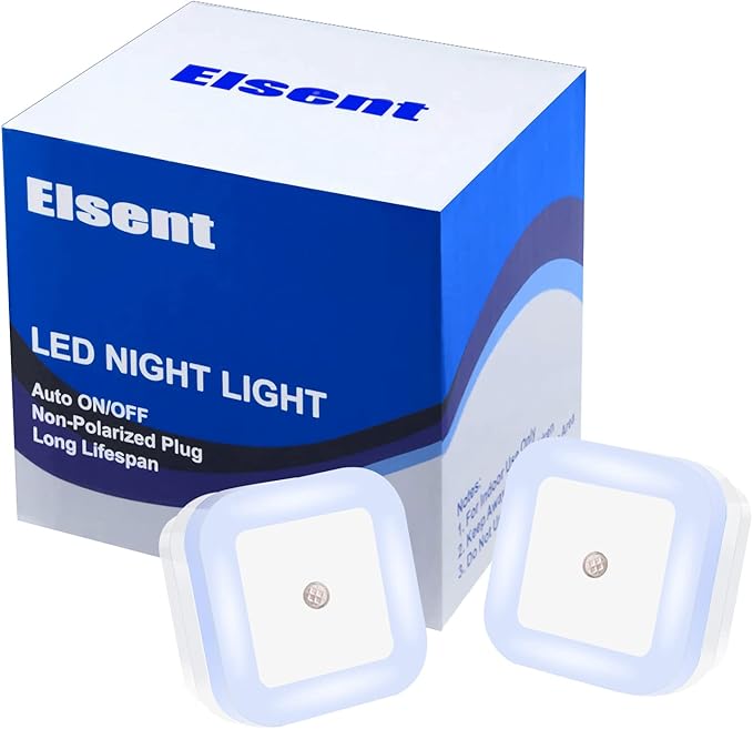 [Pack of 2] Pink LED Night Lights, Plug into Wall Lights with Light Sensor