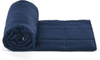 TONGDADA Kids Weighted Blanket | 40''x60'',10lbs | for Child Between 80-125 lbs | Premium Cotton Material with Glass Beads | Navy