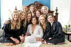 Women's Pure Short Satin Robes Bridesmaid and Bride Silky Robes Summer Sleepwear