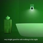 [Pack of 2] Bright Green Night Lights, Plug Into LED Wall Lights with Auto Light Sensor