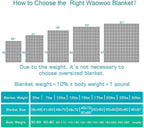 Waowoo Weighted Blanket Adult, 20lbs 60"x80" Blanket for Deeper Sleep,Material with Glass Beads(Dark Grey)