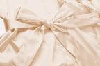 Women's Satin Kimono Robe Wedding Getting Ready Silky Bathrobe Short Bridesmaid Dressing Gown