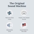 Yogasleep Dohm Uno 2 Pack White Noise Sound Machine, Real Fan Inside for Non-Looping White Noise, Sleep Aid, Office Privacy & Meditation for Adults & Baby, Registry Gift (White)