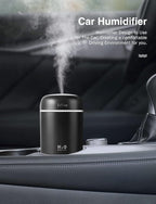 LtYioe Humidifier Portable Mini Humidifiers for Bedroom, Personal Desktop Cool Mist Air Humidifier with Colorful Night Light, 2 Mist Modes & Auto Shut-Off, Super Quiet for Car Office Home (Black)