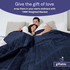 YnM 15lbs Weighted Blanket for Adults, Heavy Bed Throw Blanket with Cooling Glass Beads for All Season Use, Ideal for ~110lbs (48x72 Inches, Twin/Full, Terracotta)