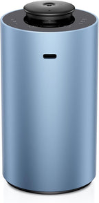 Airversa Waterless Essential Oil Diffuser for Home Aromatherapy Scent Diffusers with 3 Countdown Timer Settings or Timer-Off, 3 Mist Levels for Car Room Studio Office, ANX Premium Metal Ice Blue