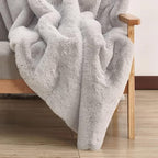 ORINOVA Faux Fuzzy Washable Fur Area Rugs for Bedroom 3x5 Silver Gray Fluffy Rug for Living Room Cute Room Nursery Rug