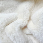 ORINOVA Fuzzy White Machine Washable Runner Faux Rabbit Furry Fur Rugs for Bedroom Plush Runner Rugs for Hallway 2x10 Rectangle Rug Home Décor