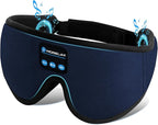 Sleep Mask with Bluetooth Headphones, 3D Sleep Mask Wireless Music Eye Mask for Sleeping Side/Back Sleepers Sleep Headphones Gift (Azure)