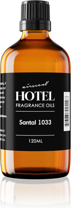 AirScent Santal Diffuser Oil No. 1033 - Santal-33 Inspired Perfume Dupe - Cardomom Sandalwood Iris - Premium Fragrance Oil for Ultrasonic and Waterless Diffusers and Crafting - 120 mL, 4 fl oz